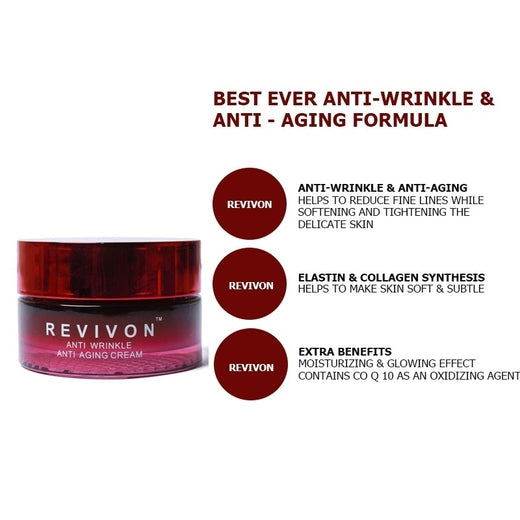Revivon Revivon Anti Wrinkle & Anti Aging Cream 30 gm-Pharmion Pakistan